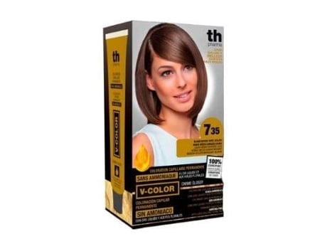 Coloração De Cabelo Nº 7.35 Loiro Médio Dourado Mogno. Th Pharma