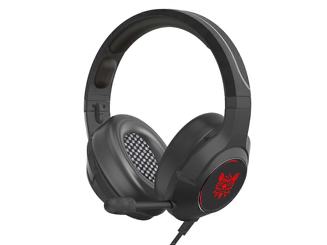 Fone de ouvido gamer ajustável Onikuma K9 RGB com plugue único e microfone Hengrongshen