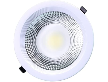 Candeeiro de Teto JANDEI LED Downlight Redondo Embutido (30W - Luz Branca Fria - 6000K)