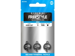 Conjunto de 2 Cabeças de Chumbo FREESTYLE Qc Bottom Jigs 10 G