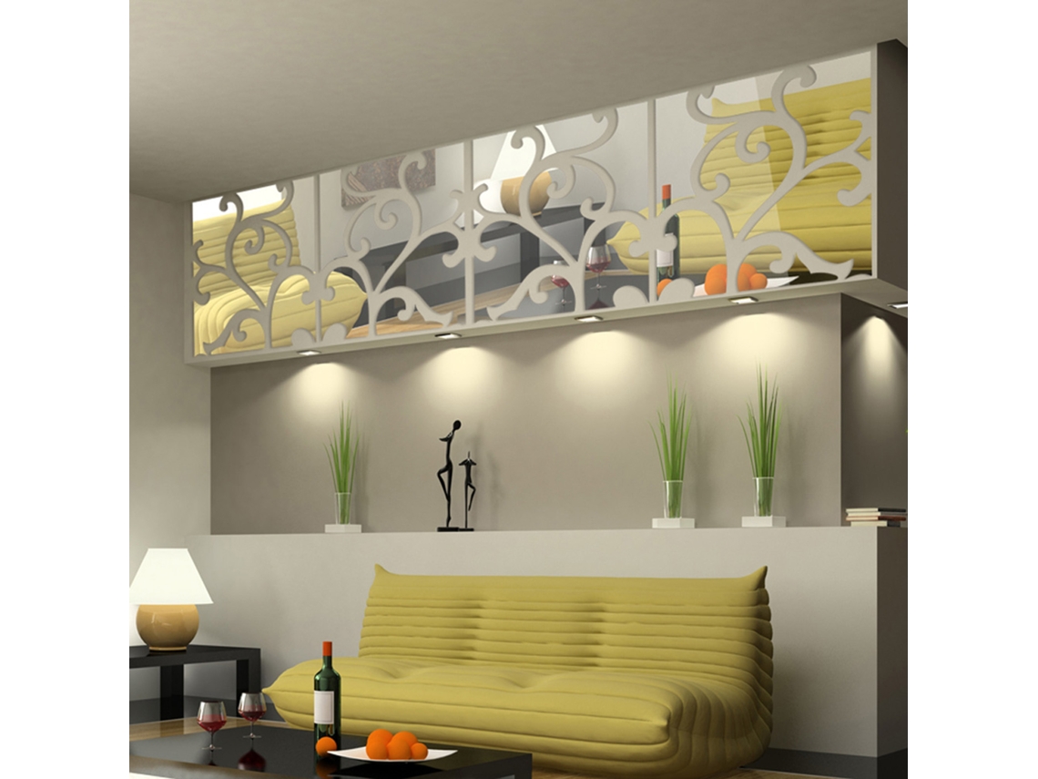 Conjunto de Decalques de Espelho 3d LAXISCREED 30x120cm