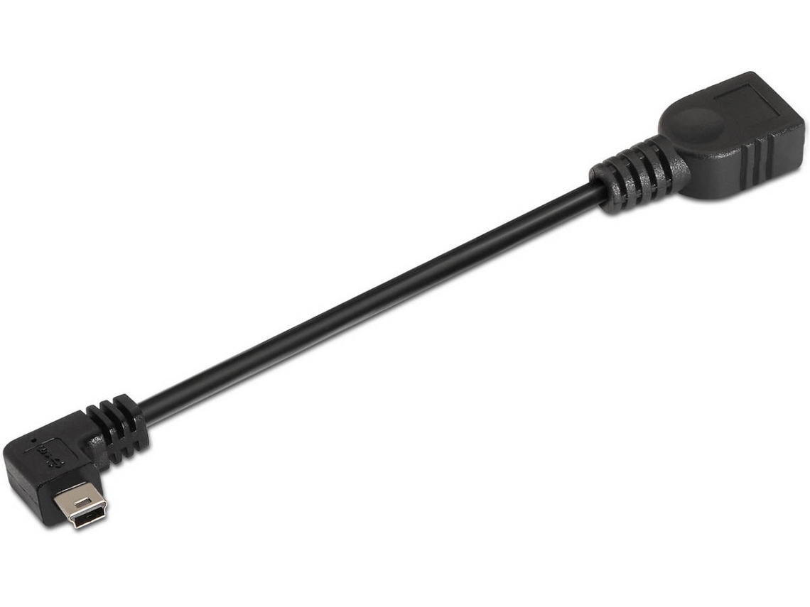 Cabo de Dados AISENS (Mini USB B - USB A - 15 cm - Preto)