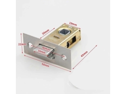 Pestillo Tubular de Acero Inoxidable, Reversible, para Portas Internas, 30mm 35mm 40mm 45mm | S/MARCA