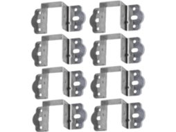 Conjunto De 8 Peças Conectores Cama, Suportes De Metal Para Móveis, Grampos De Fixação Para Estrutura, Proteção Contra