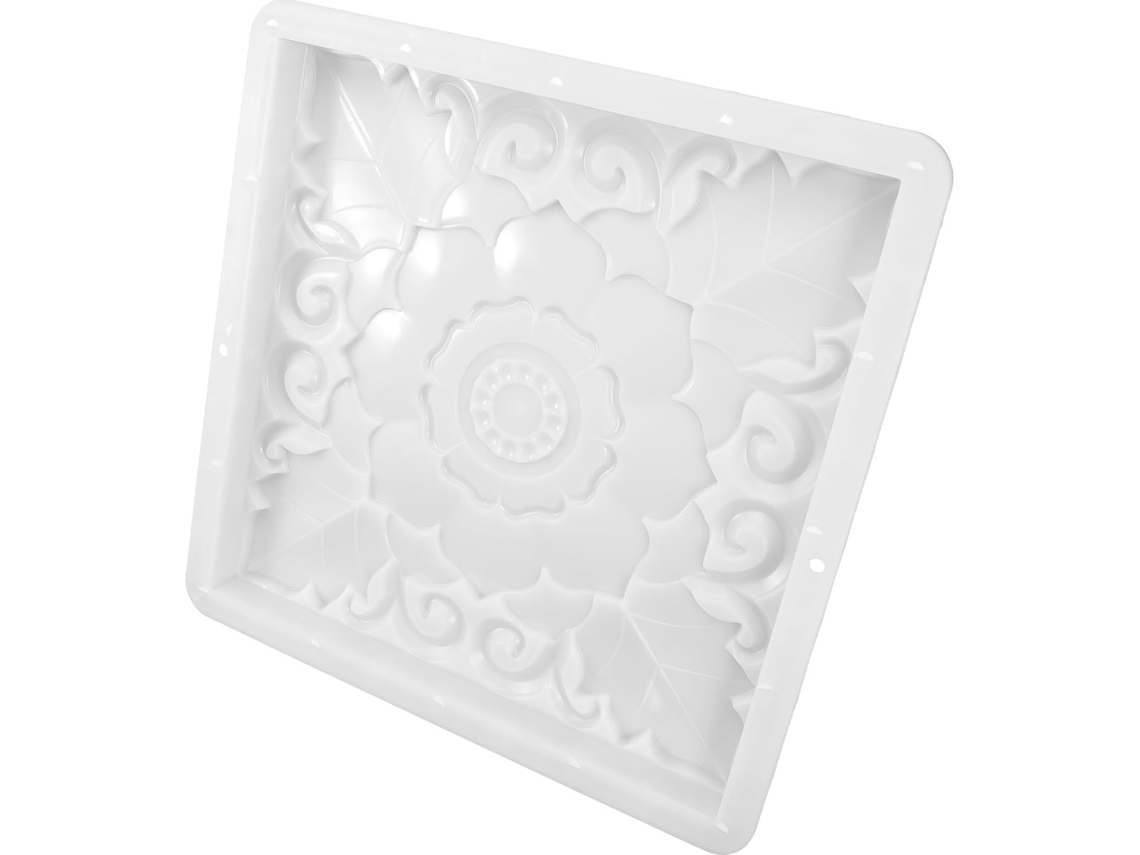 Topbathy Molde de Plástico Alipis 40x40x3 Cm para Pavimentação Quadrada Jardim, Cimento Reutilizável, Criador