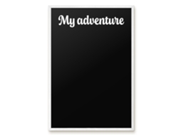Magnetic Board My Adventure For The Living Room Espelharte (40x60 Cm)