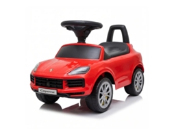 Carrito Montable Para Bebe - Porsche Cayenne - 1 A 3 Anos - Com Buzina &amp; Som - Vermelho