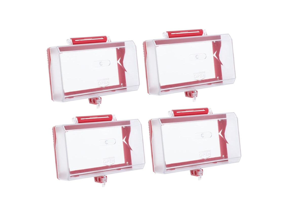 Conjunto de 4 Capas Protetoras Impermeáveis com Trava para Interruptores de Parede e Tomadas Elétricas. SFUSHOS