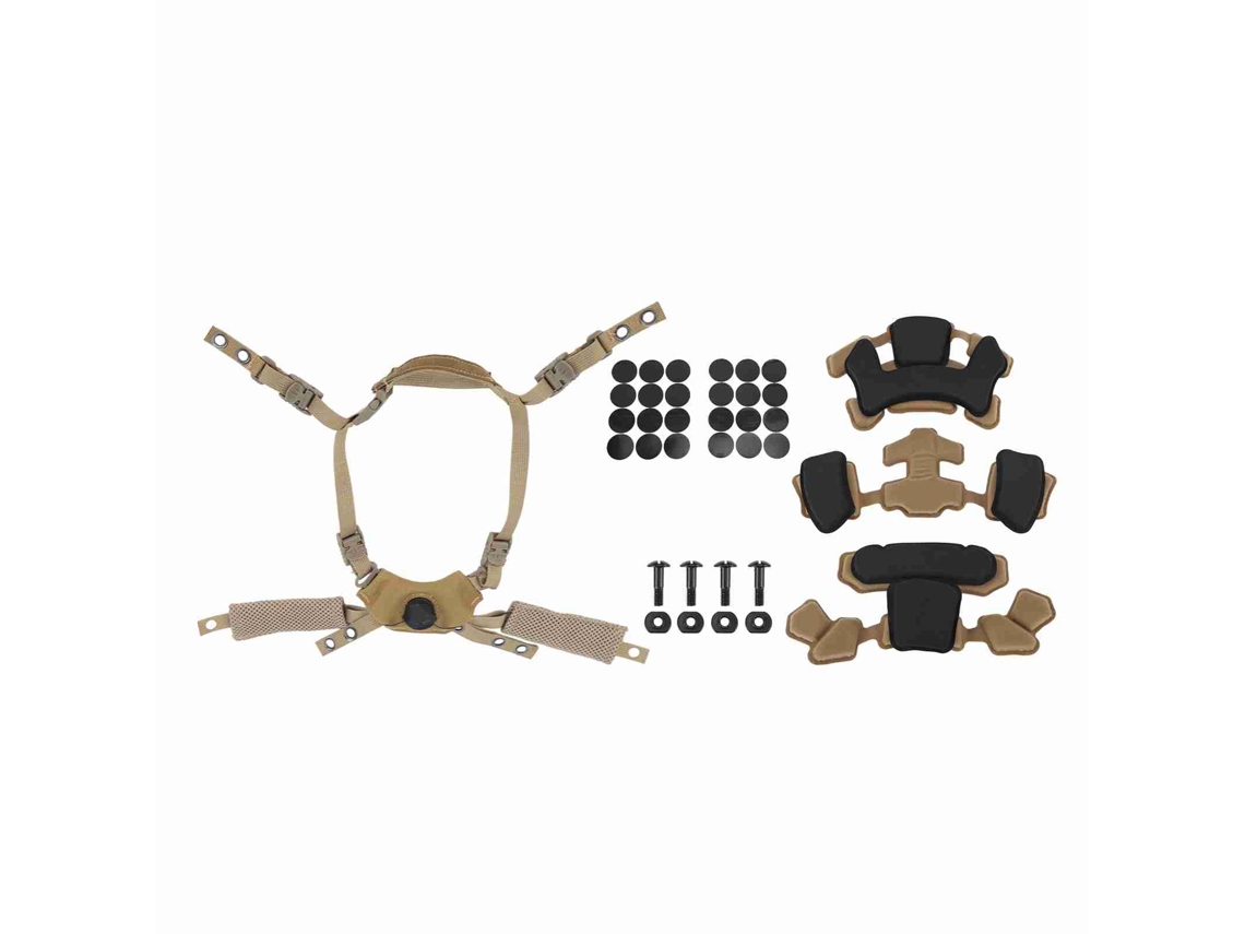 Omni-sistema De Suspensão Com Regulador E Cinta De Queixo Kit De Almofadas Para Capacete Fast Mich Wendy