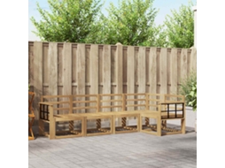 Vidaxl Conjunto De Sofás Para Exterior 5 Unid. Branco