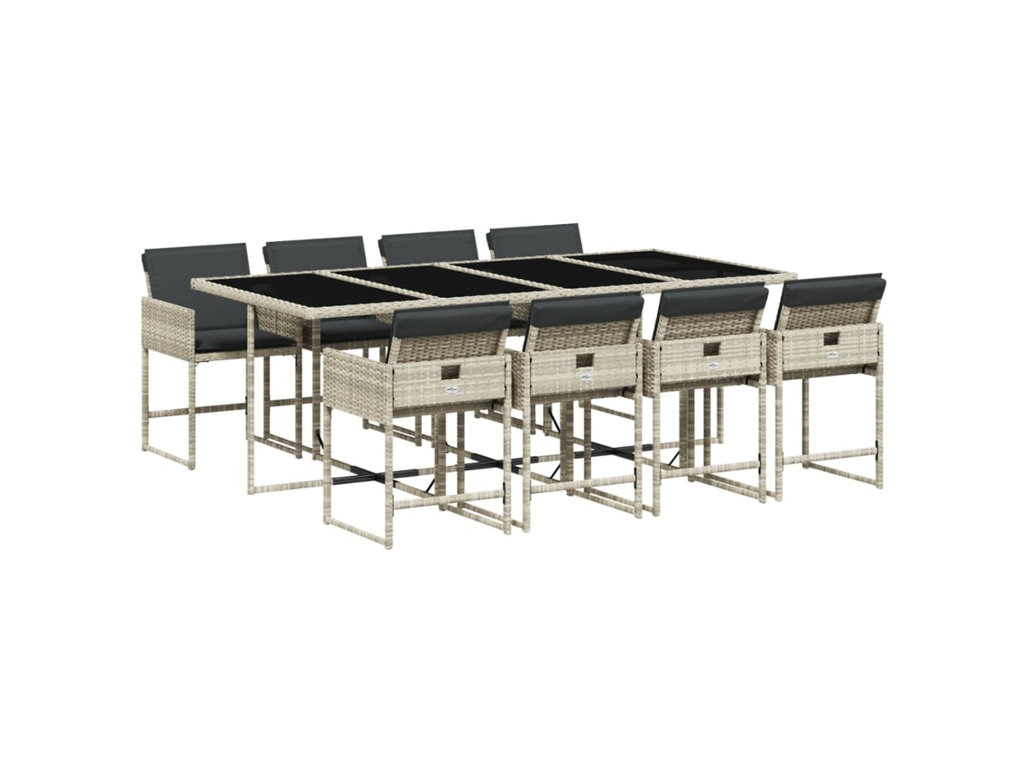 Garden Dining Set, Garden Dining Sets Vidaxl Cinzeto Rattan / Vime (n/a)