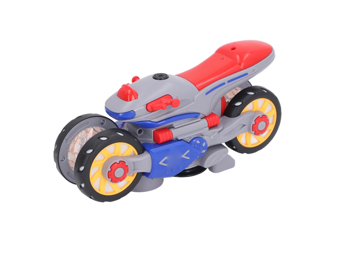 Primerox moto de Acrobacias Elétrica Transformável com Luz e Música para Crianças