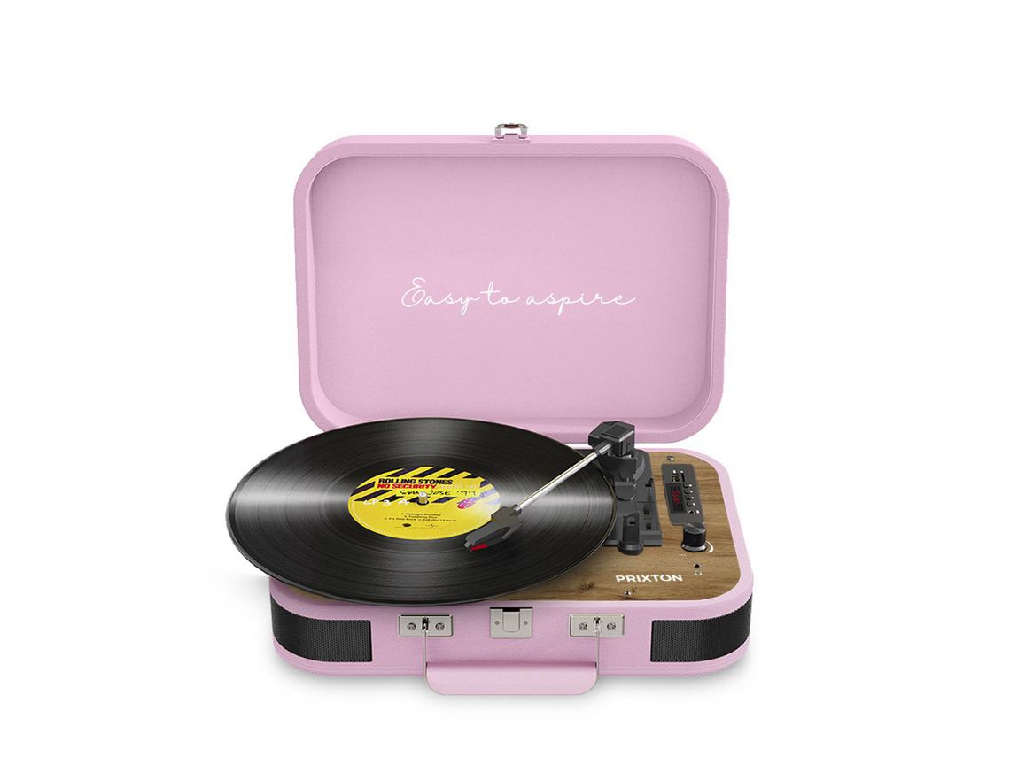 Gira-Discos PRIXTON Vc600 Rosa Manual Velocidade: 33 1/3 45 78