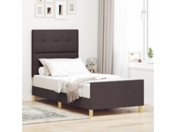 Cama Castanha 90x190 Cm Tecido