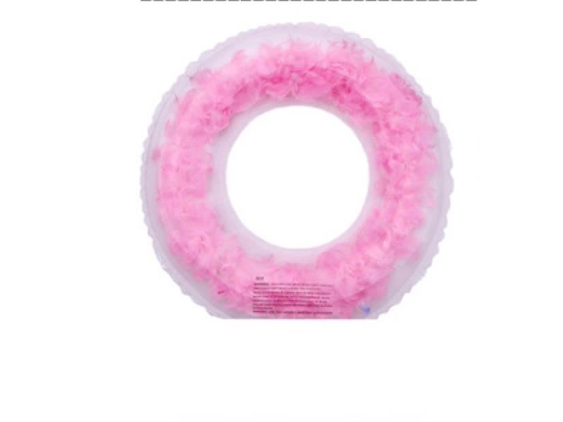 Cercle Rose - Bouée Gonflable De Piscine En Cœur Avec Plumes, Amour, Anneau, Flotte, Adulte, Cercle, Natation