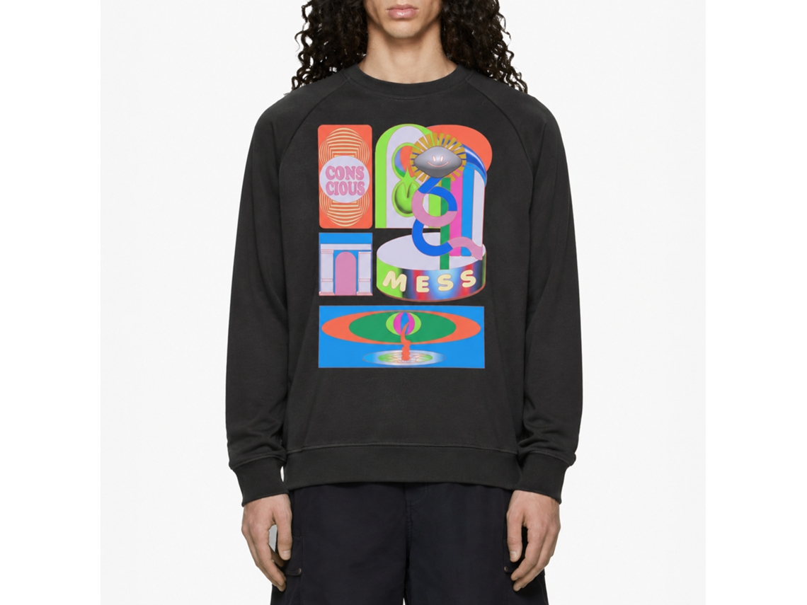 Rockinstone Consciousmess Classic Sweatshirtdouble-sided Print Unique Designer Style