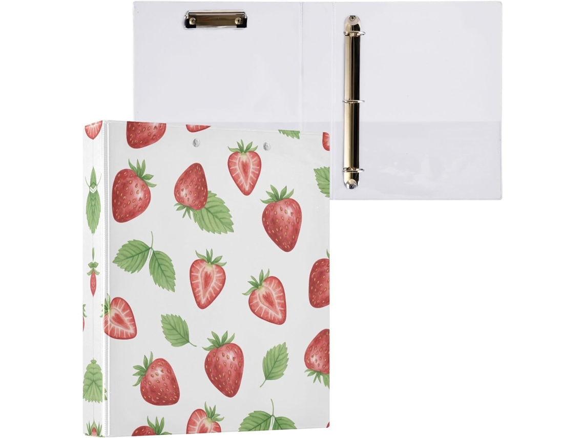 Pasta de Argolas com 3 Furos para Papel Tamanho Carta , Organizador Fichário Redondas e Pranch (27,9 X 21,6 Cm)