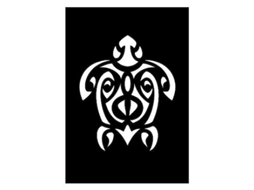 Estêncil adesivo - Tartaruga Maori - 7x10 cm - Ki-Sign