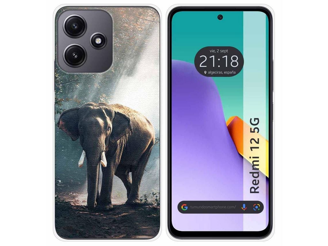 Funda para Xiaomi Redmi 12 5G TUMUNDOSMARTPHONE de Silicona - Multicolor