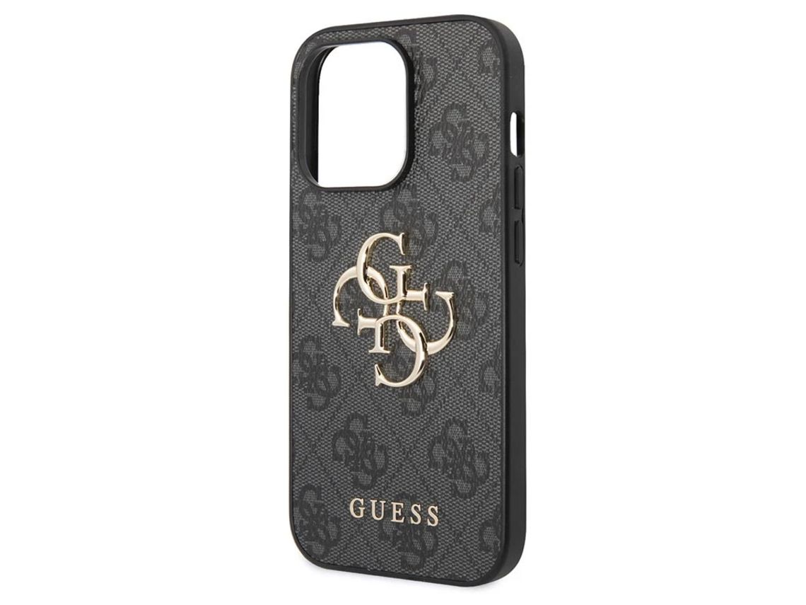 Capa para iPhone 15 Pro Max GUESS Metal Prateado