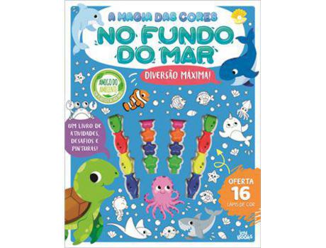 Livro A Magia das Cores - No Fundo do Mar de Pamela Barbieri ( Português )