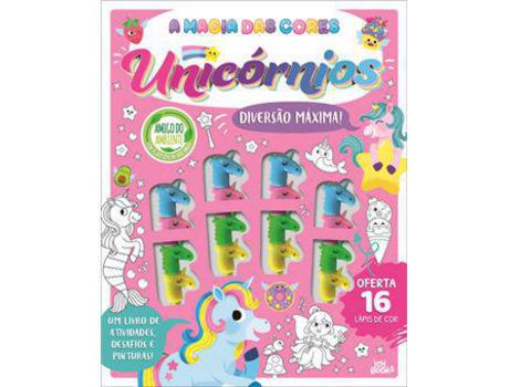 Livro A Magia das Cores - Unicórnios de Pamela Barbieri ( Português )