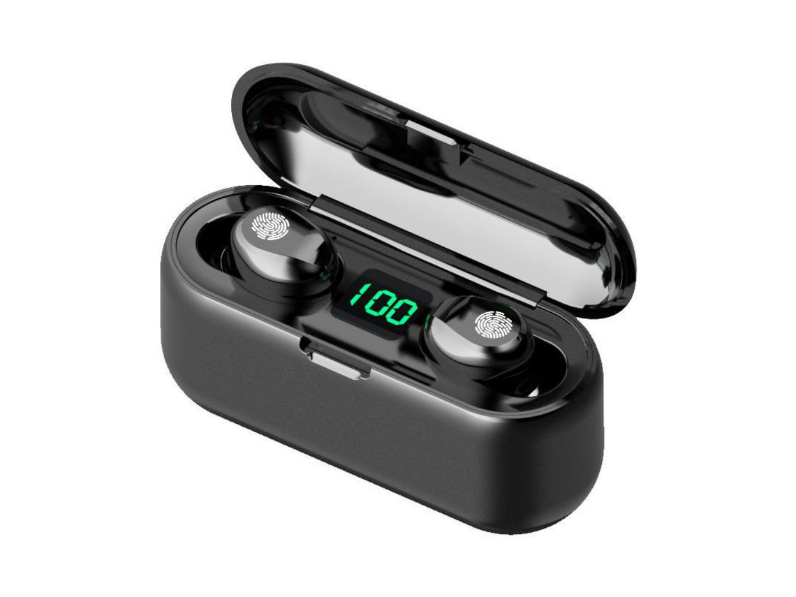 Auriculares F9-5C ZXXI Sem Fio Bluetooth 5.1 Touch Esportivo Tipo Intra-Auricular