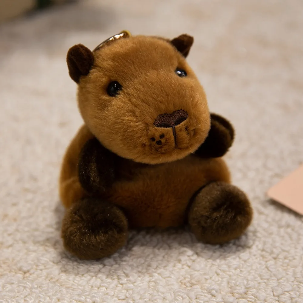 Mini Chaveiro de Pelúcia da Série Cute Pet, 13 Cm MDUG (capivara)
