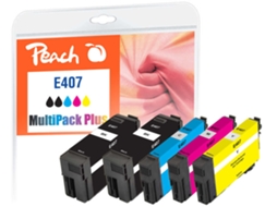 Tinteiro PEACH PI200-938 5 Unidades Compatível Preto Ciano Magenta Amarelo