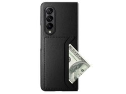 Capa para Samsung Galaxy Z Fold 4 5G com Porta-Cartões Cinzento
