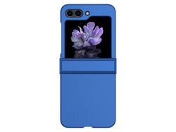 Capa para Samsung Galaxy Z Flip 5 5G Pele Sintética Azul