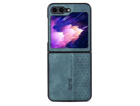 Capa para Samsung Galaxy Z Flip 5 5G AZNS Pele Sintética Verde