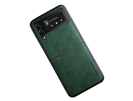Capa para Samsung Galaxy Z Flip 3 5G AIORIA Pele Sintética Verde
