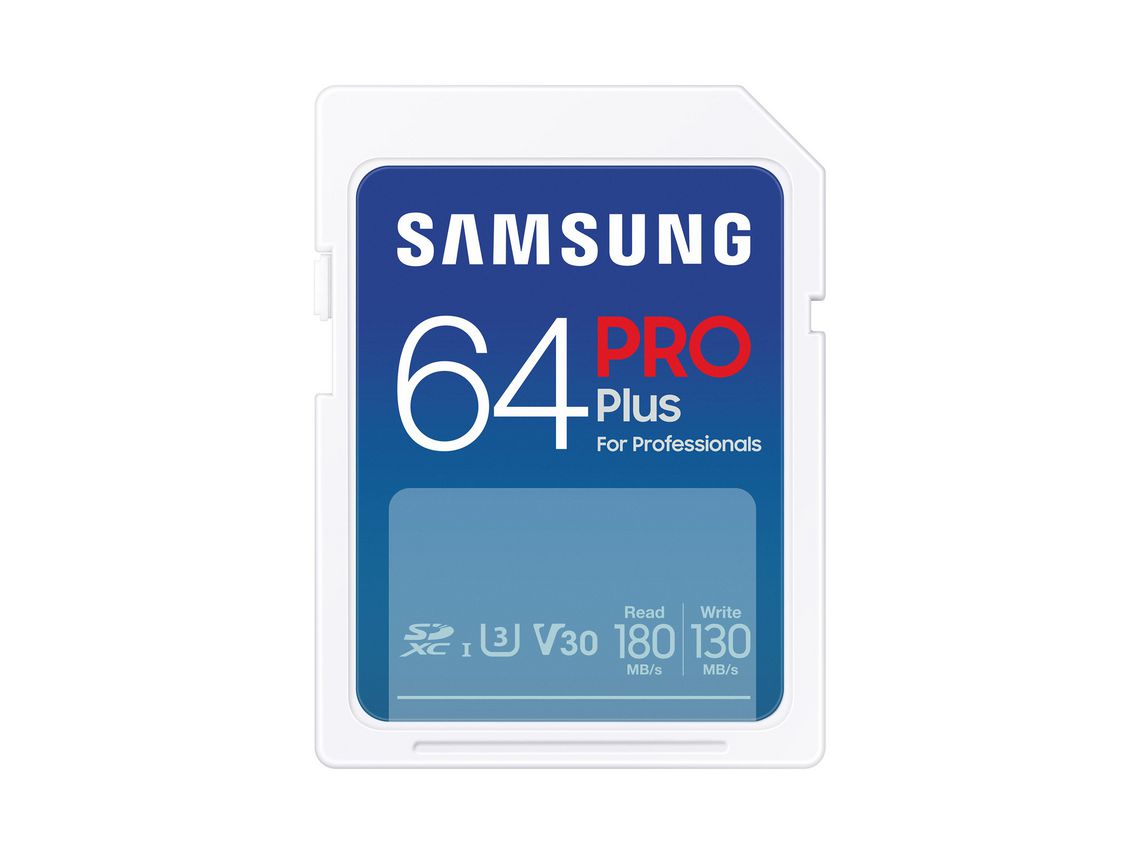 Cartão de Memória SAMSUNG (64 GB - 180 MB/s)