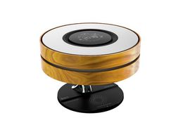 Luminária de Mesa Inteligente PROMATE Mirth Relógio Digital Carregador Sem Fio 10 W Alto-Falante Bluetooth Relógio Digital