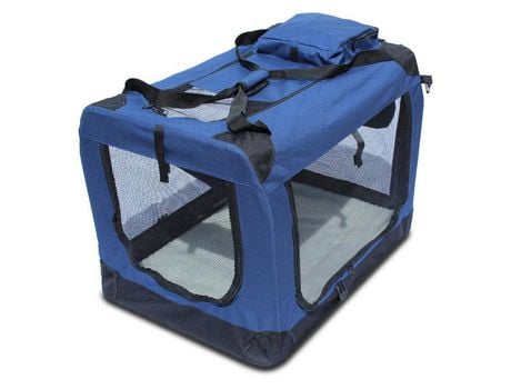 Porta Cão Dobrável YATEK com Entradas Laterais e Superiores com Alta Visibilidade Tamanho Xl 81,3 X 58,4 X 58,4 X 58,4Cm