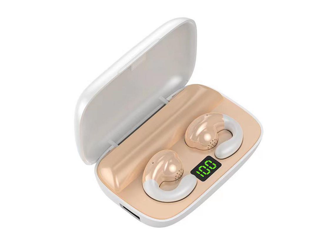 Auriculares S19 ZXXI Bluetooth Sem Fio Tipo Clipe de Orelha Binaural Condução Óssea Super Longa Vida Útil Da Bateria