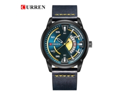 Relógio Feminino MDUG de Quartzo, Pulseira de Couro, Casual (cáqui)