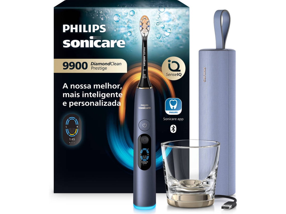 Escova Dentes Elétrica PHILIPS Serie 9900 HX9813/98 (Azul)