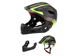 Capacete Infantil De Ciclismo Integral Removível (preto E Amarelo), Ultraleve E Respirável.