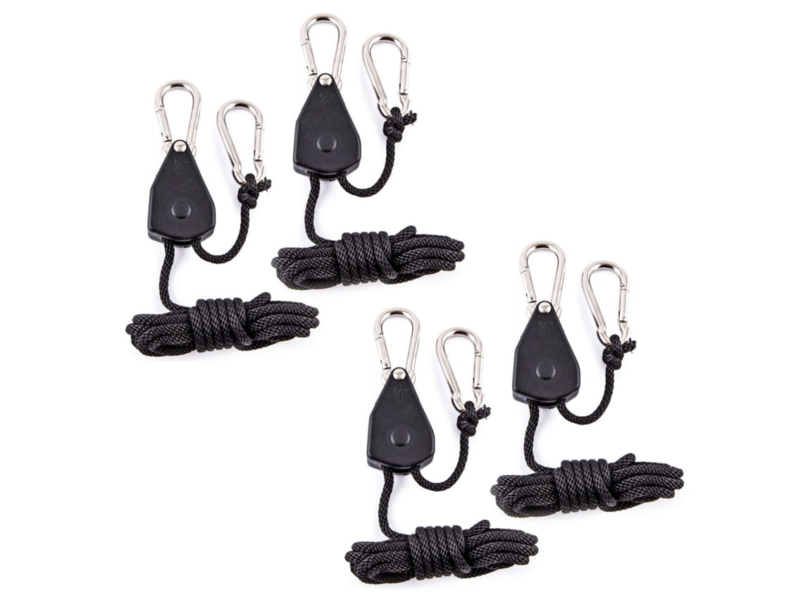 Fivela de Corda Ajustável para Camping 4pcs 2m