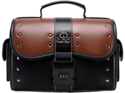 Bolsa impermeável de couro para motocicleta