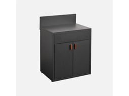 Cozinha Externa de Aço 2 Portas, 80cm, Preto SWEEEK