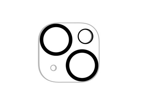 Lente para Telefone Vizor Protetor Câmara para iPhone 14 Plus/14 SCREENOR Vidro Temperado Preto
