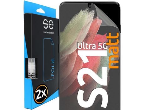 Película de Ecrã para Samsung Galaxy S21 Ultra SMART ENGINEERED Pele Sintética Transparente