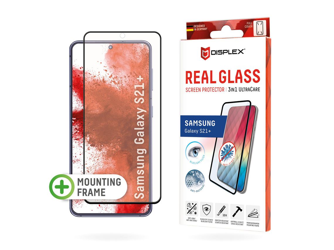 Película de Ecrã para Samsung Galaxy S21+ DISPLEX Vidro Temperado Transparente