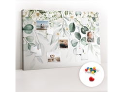 Quadro De Cortiça Com Impressão Plantas E Natureza Para A Sala De Estar Espelharte (120x80 Cm)