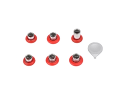 Joystick analógico de borracha e aço inox para Elite Series 2, vermelho (S/MARCA)