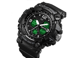 Relógio Eletrônico Esportivo Masculino Skmei 1742 Com Quatro Telas De Led, Visor Digital Luminoso E Resistente A Impactos.