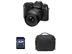 X t50 Preta + Lente 16 50mm + Bolsa + Cartão Sd de 8gb FUJIFILM